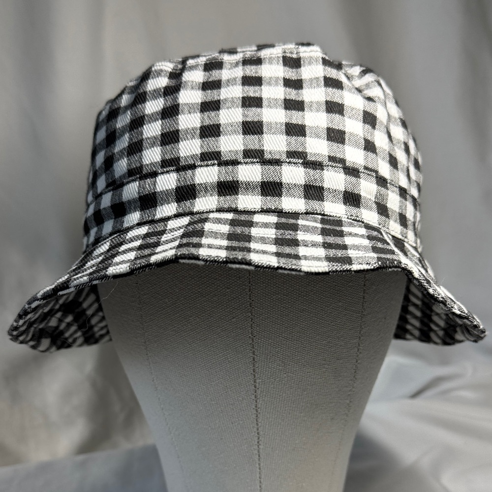 Altar'd State Black and White Checked Bucket Hat